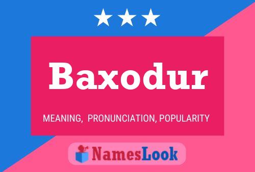 ملصق اسم Baxodur