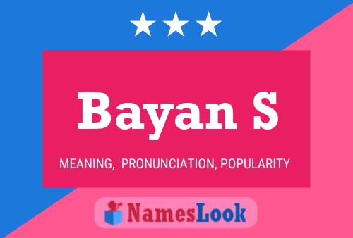 ملصق اسم Bayan S