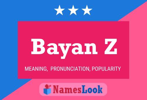 ملصق اسم Bayan Z