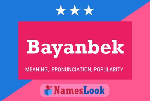 ملصق اسم Bayanbek