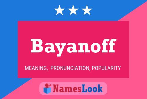 ملصق اسم Bayanoff