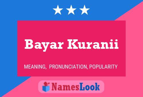 ملصق اسم Bayar Kuranii