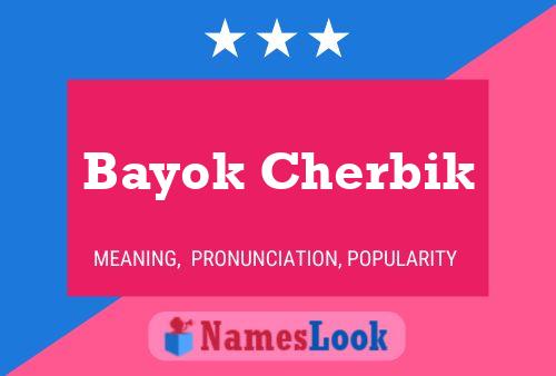 ملصق اسم Bayok Cherbik