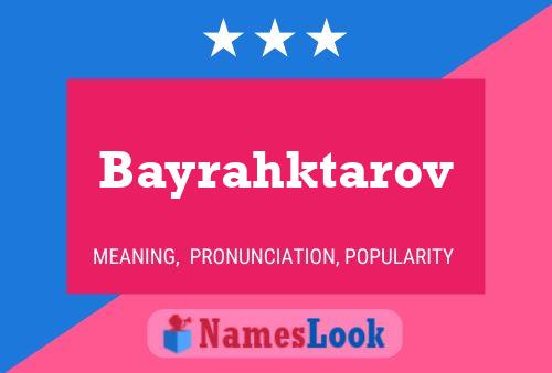 ملصق اسم Bayrahktarov