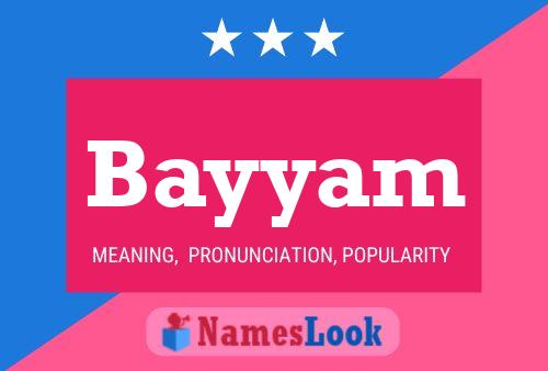 ملصق اسم Bayyam