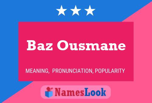 ملصق اسم Baz Ousmane