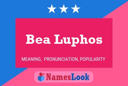 ملصق اسم Bea Luphos