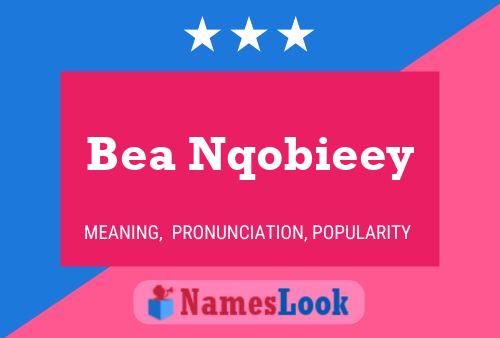 ملصق اسم Bea Nqobieey