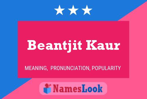 ملصق اسم Beantjit Kaur