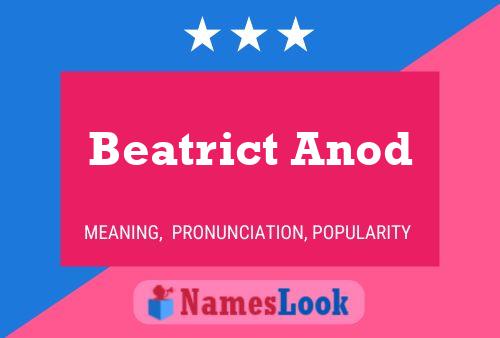 ملصق اسم Beatrict Anod