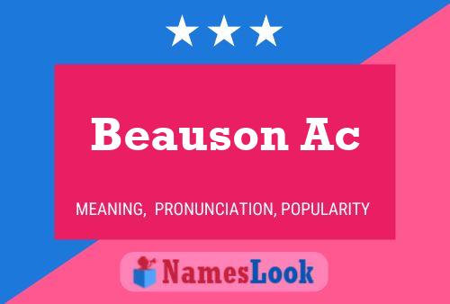 ملصق اسم Beauson Ac