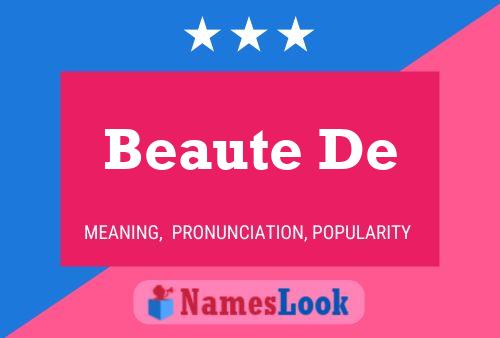 ملصق اسم Beaute De