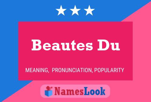 ملصق اسم Beautes Du