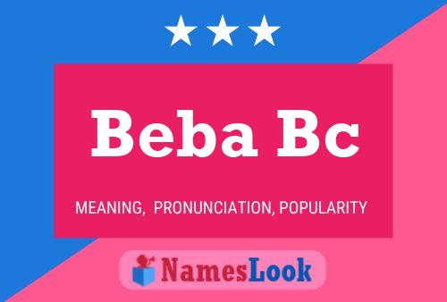 ملصق اسم Beba Bc