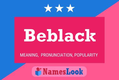 ملصق اسم Beblack