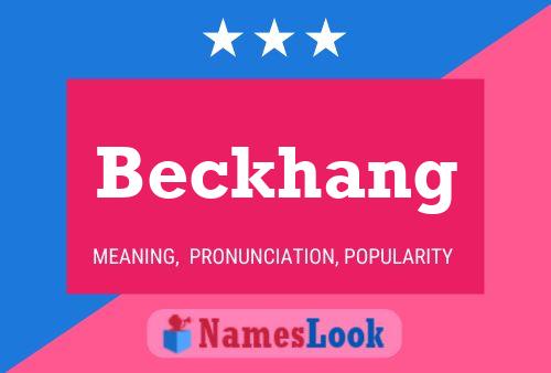 ملصق اسم Beckhang