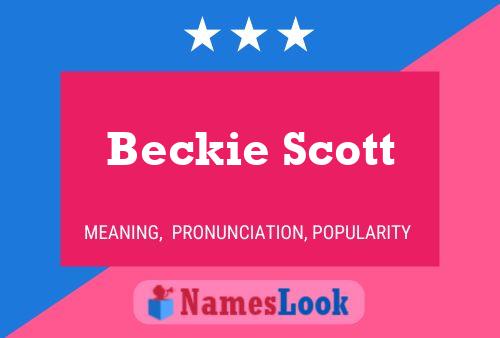 ملصق اسم Beckie Scott