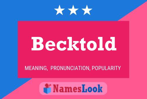 ملصق اسم Becktold