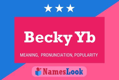 ملصق اسم Becky Yb