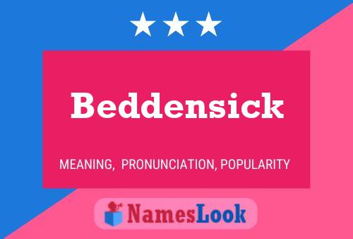 ملصق اسم Beddensick