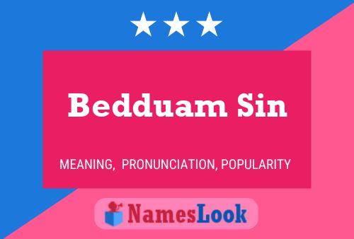 ملصق اسم Bedduam Sin