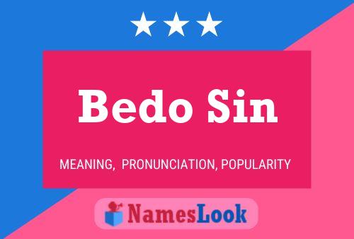 ملصق اسم Bedo Sin