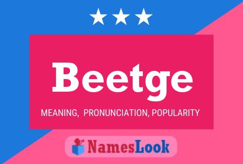 ملصق اسم Beetge