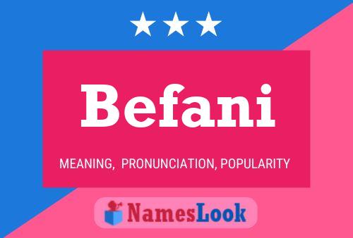 ملصق اسم Befani