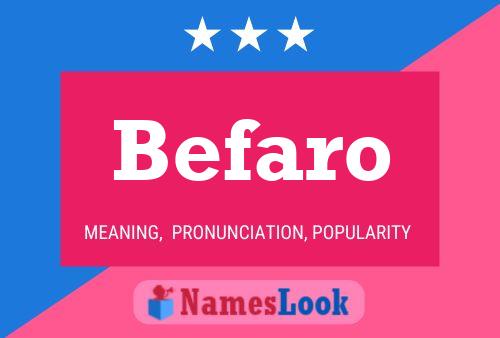 ملصق اسم Befaro