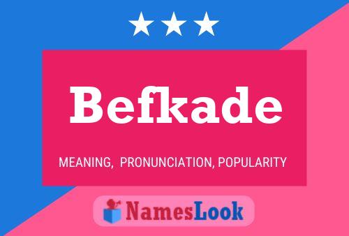 ملصق اسم Befkade