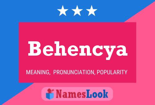 ملصق اسم Behencya