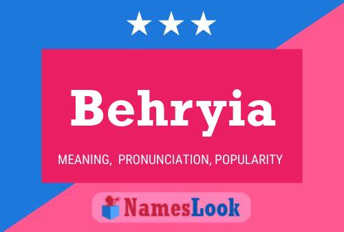 ملصق اسم Behryia