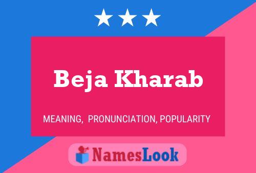 ملصق اسم Beja Kharab