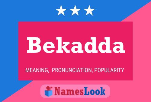 ملصق اسم Bekadda