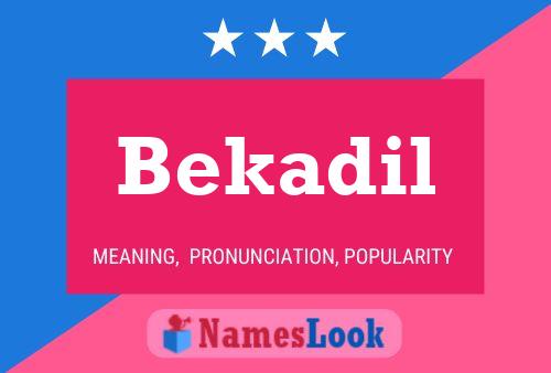 ملصق اسم Bekadil