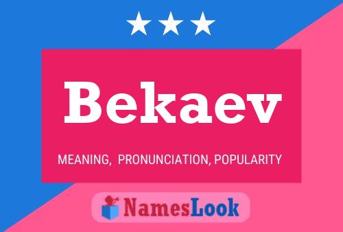 ملصق اسم Bekaev