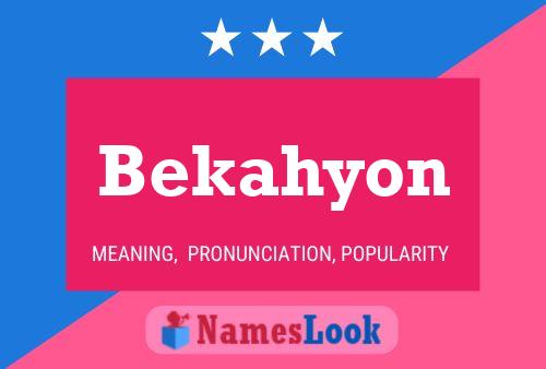 ملصق اسم Bekahyon