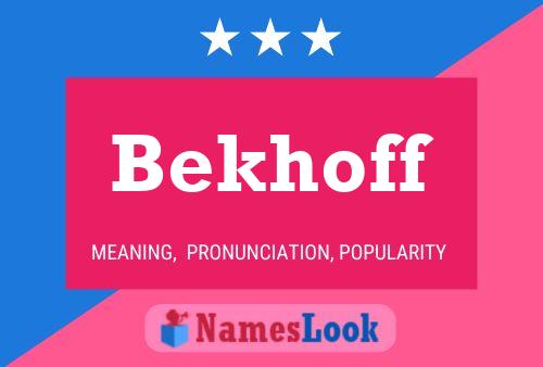 ملصق اسم Bekhoff