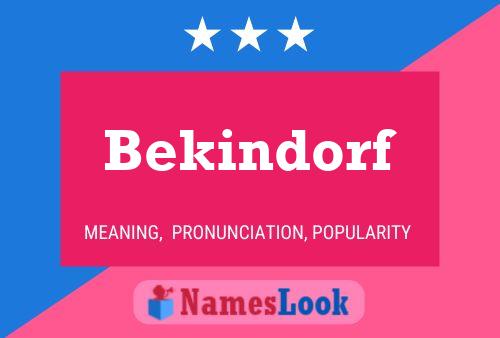 ملصق اسم Bekindorf