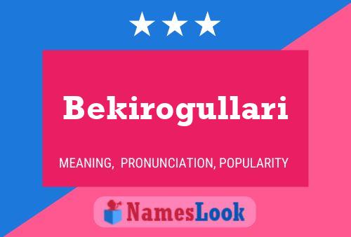 ملصق اسم Bekirogullari