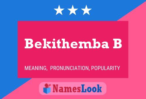 ملصق اسم Bekithemba B