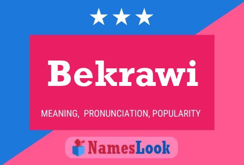 ملصق اسم Bekrawi