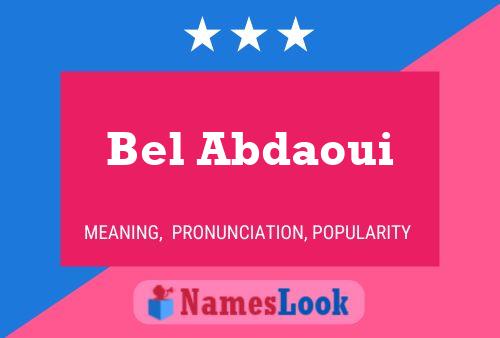 ملصق اسم Bel Abdaoui