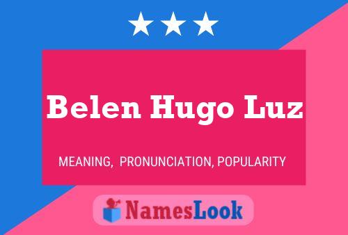 ملصق اسم Belen Hugo Luz