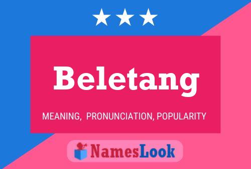 ملصق اسم Beletang