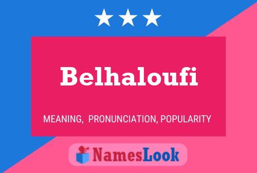 ملصق اسم Belhaloufi