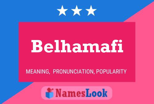 ملصق اسم Belhamafi