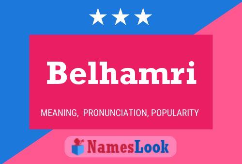 ملصق اسم Belhamri