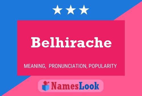 ملصق اسم Belhirache