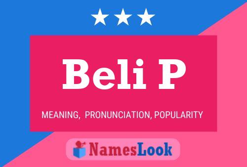 ملصق اسم Beli P